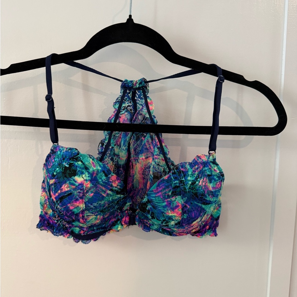 Victorias Secret PINK Colorful Lace Date Racerback Bra